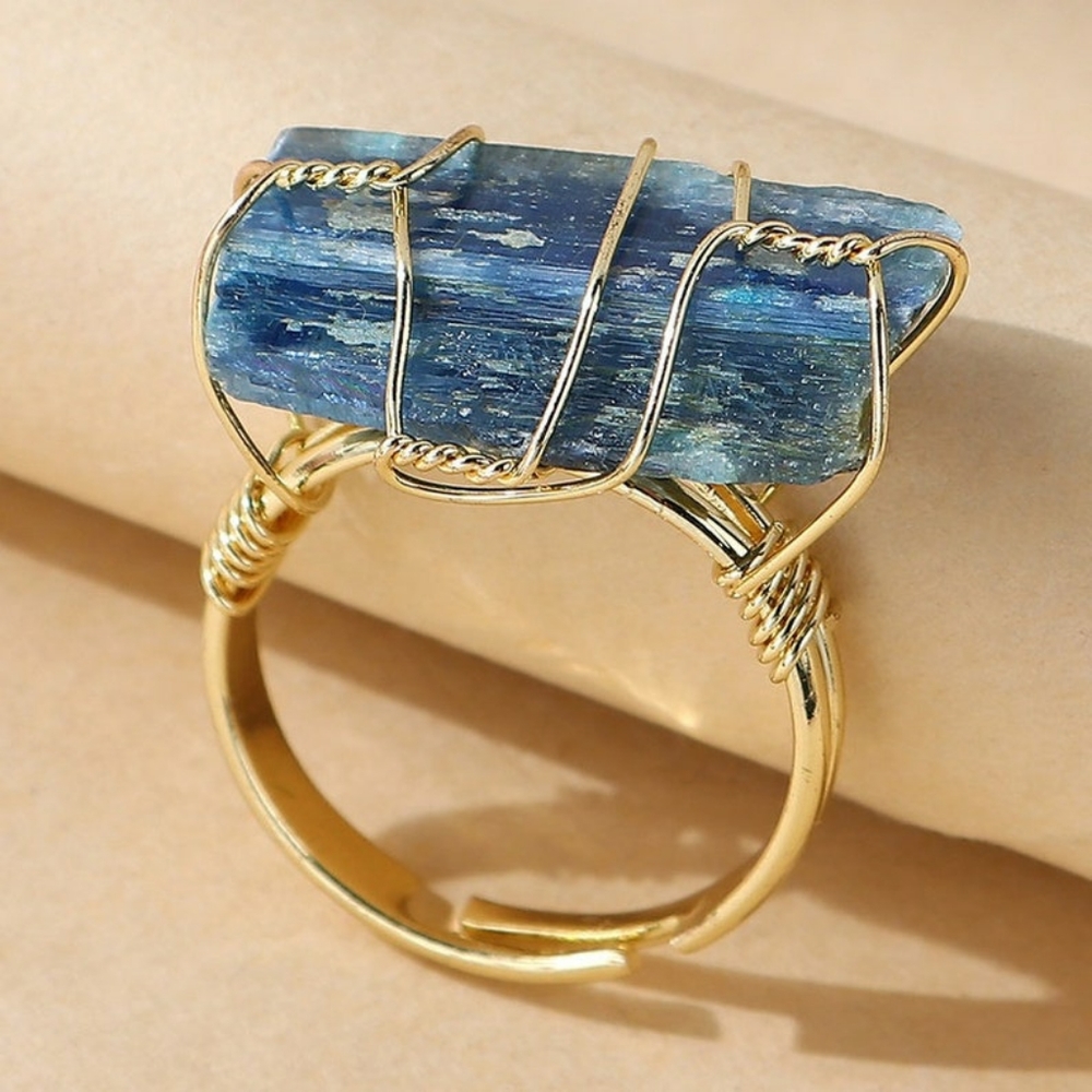 Ring Stone - Unique Natural Stone Statement Ring - image 1